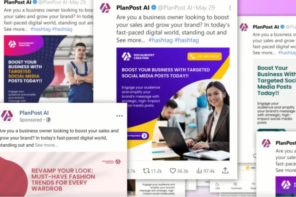 Schedules posts across multiple platforms - Planpost ai