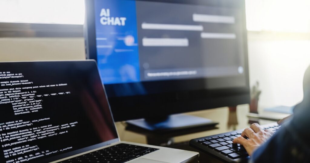 AI chatbot assisting customers
